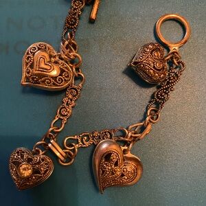 Silver Heart Charm Bracelet